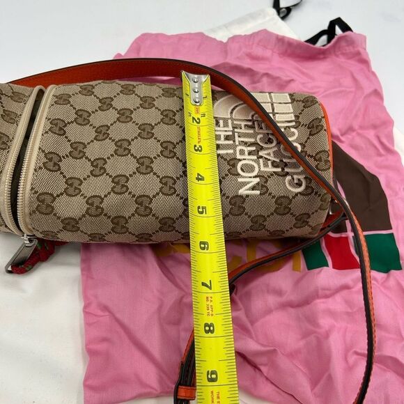 Unisex Gucci, X Northface, GG monogram canvas, shoulder bag made in Italy - Picture 11 of 12